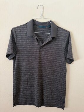 Perry Ellis Men's Heathered Charcoal Polo